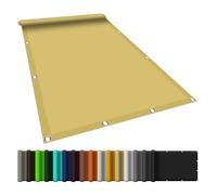 UV-Resistant 460x500 cm Rectangular Shade Sail - 98% Sunblock, Waterproof, Tear-Resistant Canopy with Free Rope, Easy to Fold for Patio, Garden, Terrace, Balcony, Sand Yellow
