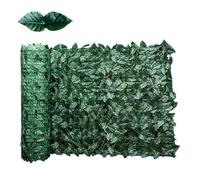 UV-Resistant Artificial Ivy Privacy Fence Screen Panels - Modular Green Leaf Wall Decor | Easy Install, Weatherproof Design for Outdoor Balconies, Gardens, Terraces & Indoor Use (0.5 * 0.5m)