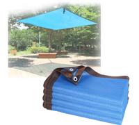 UV-Resistant Blue Shade Cloth for Balcony Patio and Tennis Courts - Breathable Sunshade with Grommets Wind-Resistant Available in 1x2m 3x5m 4x7m 5x8m Sizes.