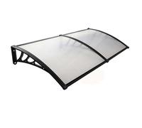 UV-Resistant Door Canopy with Metal Bracket Durable Outdoor Shelter for Patios & Entrances Weatherproof Rain & Snow Protection Carport Cover (C 50x120cm)