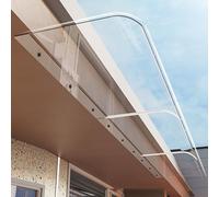 UV-Resistant Door & Window Canopy - Multi-Sized Polycarbonate Awning, Rain Protection, Easy Installation, 50x100cm Outdoor Shelter