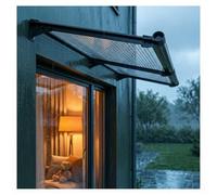 UV-Resistant Entrance Canopy Awning for Front Doors Window Awnings Patio Cover Weatherproof Overhead Shelter (150x400cm/59x158in) -Outdoor Protection
