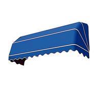 UV Resistant Folding Patio Awning Canopy Blue 140x60cm Ideal for Doors and Windows Garden Terrace Durable Sunshade for Outdoor Spaces
