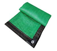 UV Resistant Green Shade Cloth Breathable Canopy Tarpaulin with Grommets Outdoor Sunshade Netting (2 x 4 m 6.6 x 13.1 ft) for Garden Patio and Camping
