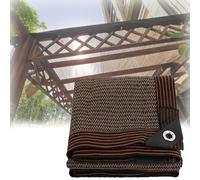 UV Resistant Greenhouse ing Net with Grommets - 70% Sun Block Fabric for Garden Pera and Plant Protect - : 1x2m 4.5x5m 6x6m 7x7m 8x9m (Brown)