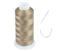 UV Resistant - Heavy Duty Outdoor Thread for Hand or Machine Sewing - Simthread 100% Polyester Bonded Thread Tex 69 (12wt) - 1500 Yards NP-Steel