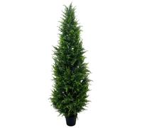 UV Resistant Outdoor 150cm Cypress Cedar Topiary Tree Leaf Green One Size