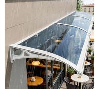 UV-Resistant Outdoor Canopy with Aluminum Bracket for Patios & Front Doors - Durable Rain Shelter Available in 60/80/100/120cm Widths - Weatherproof Protection