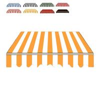 UV-Resistant Polyester Awning Fabric Replacement - Pre-Sewn in Sizes for Awnings, Canopies, and Outdoor Shades