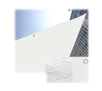 UV Resistant Rectangular Shade Sail Canopy with Rope Waterproof Outdoor Patio Awning Polyester Curtain for Installation & Activities (Color: White Size: 2x)
