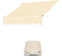UV-Resistant Retractable Awning Fabric, 4.5x3m Shadow Cover for Patio, Gazebo, Garden - Durable for Outdoor Use