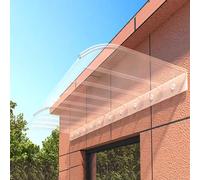 UV-Resistant Solar Canopy for Doors & Windows - Polycarbonate Tinted Rain Protection Cover (50x50cm/20x20) - Durable Outdoor Entry Awning Shield