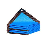 UV-Resistant Sun Shade Sail - Heavy-Duty Mesh Tarp for Balcony Pool Villa Courtyard Patio - Blue Outdoor Shade Cloth (10ft x 26ft / 3m x 8m)