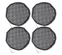 UV Resistant Water Bucket Screen - Rain Barrel Mesh Cover | Water Butt Cover Mesh With Drawstring | 4 Pieces Protective Shield For Outdoor Porch, Lawn, Backyards, Plants And Home Rainwater Collection