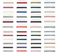 Uv Resistant Waterproof Replacement Awning Valance Scalloped Valance Trim, Durable Fabric Strip, Replacement Awning Skirt With Spline For Patio, Balcony And Garden,Beige,B450xH20cm