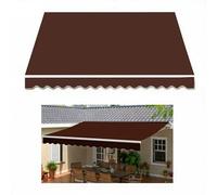 UV Resistant Waterproof Replacement Canopy for Patio & GardenDark Brown 4.5x Size with Front ValancePerfect Outdoor Shade Solution