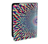 Uv Response Forest Fantasy Star and Meteor Patterns Printed Passport Holder,Travel Pu Leather Passport Cover Case Organiser for Men Women,6.5 Inch