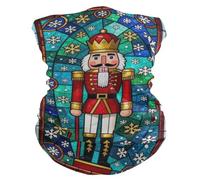 Uv-Schutz Röhrenschal Nussknacker-Soldat, Weihnachtsschneeflocken Bandana Bequem Gesichtsschutz Für Wandern Motorrad Damen