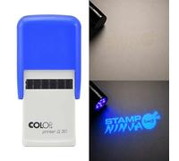 UV Security Stamp with Invisible UV Ink | Custom Personalised Stamp for Asset Marking, Property Identification, Anti-Theft Security & Document Verification (30mm x 30mm - Q30)