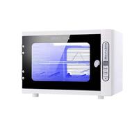 UV Sterilizer Cabinet with Ozone,Nail Tool Sterilisers,Mini Disinfection Box for Hairdressing & Beauty Tools,Salon Sanitizer with LCD Timer for Nails, Baby Bottles,Towels, Scissors, Spa & Home (White)