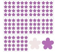 UV Stickers for Sunscreen, 120PCS Flower Shape UV Detection Stickers, Waterproof Reusable Sunscreen Patch Reapply Reminder