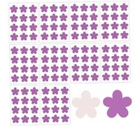 UV Stickers for Sunscreen, 120PCS Flower Shape UV Detection Stickers, Waterproof Reusable Sunscreen Patch Reapply Reminder, Face