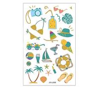 Uv Stickers Sunscreen, Color Changing Spf Sensing Patch, Reapply Reminder, Safe and Easy to Use for Hiking, Camping, Training, Picnics, Fishing, Garden, Work, 4.72x2.99x0.01 Inches