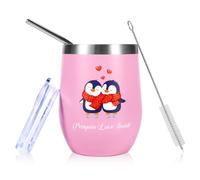 UV STYLISH Penguins Mug Cup for Couples - Penguin Love Inside - Anniversary Wedding Gifts for Her Him - Birthday Presents for Girlfriend, Boyfriend, Wife Valentine's Day 1ST 1 Year