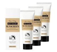 UV Sun Protection SPF 50, Moisture Sun Cream with Sun Protection Factor 50 for Protection Against UVA/UVB Rays, 24 Hours Moisture and Natural Glows (3 Pieces)