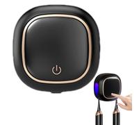 UV Toothbrush Cleaner - Smart Toothbrush Sterilizer and Holder, No-Drill Wall Mount | Rechargeable Magnet Sterilizer with 2 Toothbrush Slots, UV Sanitizerr for Home Use, Bathroom Toothbrush Organizer