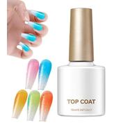 UV Top Coat, Water Wave Pattern Manicure Sculpting Gloss Liquid, 10ml Shield with Shimmer, Acrylic Styling Fluid Base, Beginners Women Girls Home Salon Travel, Party Spa Cosmetic Routine Usage