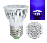 UV Ultraviolet Purple Light Bulb, 3W E27 Purple Light LED Bulb Lamp 85-265V/12V