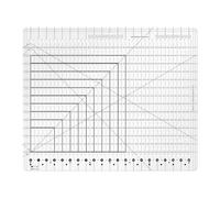 UVAPEK Slotted Quilting Ruler Acrylic 17.7x21.9in, XL Non-Slip Precise Quilting Template, Professional Sewing Quilt Strip Ruler for Fabric Strip, Cutting, Sewing, Crafting, Patchwork