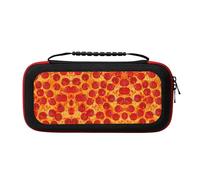 UVBDF 3D Pizza Pepperoni Carrying Storage Case for Switch,Large Switch Cases,with 20 Game Cards for Switch Controller