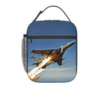 UVBDF Aircraft Fighter Jets Print Thermal Lunch Tote, Portable Cooler Bag, Insulated Lunch Bag for Hot Cold Food Keep