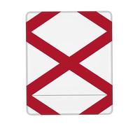 UVBDF Alabama State Flag Anti-Fray Stitched Edges, Premium-Textured Surface, Non-Slip Rubber Base, Gaming Mouse Mat