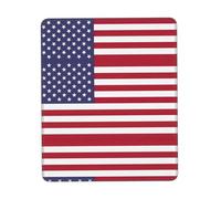 UVBDF American Flag Anti-Fray Stitched Edges, Premium-Textured Surface, Non-Slip Rubber Base, Gaming Mouse Mat