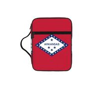 UVBDF Arkansas State Flag Stylish Printed Bible Protection Bag Wear Resistant Case for Travel Church & Bible Class