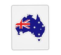 UVBDF Australian Flag Map Anti-Fray Stitched Edges, Premium-Textured Surface, Non-Slip Rubber Base, Gaming Mouse Mat