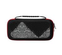 UVBDF Black White Glitter Carrying Storage Case for Switch,Large Switch Cases,with 20 Game Cards for Switch Controller