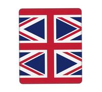 UVBDF British Flag Anti-Fray Stitched Edges, Premium-Textured Surface, Non-Slip Rubber Base, Gaming Mouse Mat