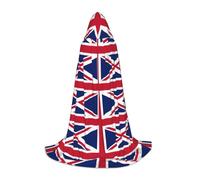 UVBDF British Flag Renaissance Fair Outfit Hooded Cape For Teens Gothic Medieval Cosplay Costume Stage Theater
