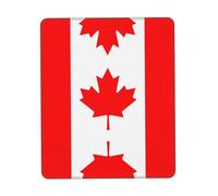 UVBDF Canadian Flag Anti-Fray Stitched Edges, Premium-Textured Surface, Non-Slip Rubber Base, Gaming Mouse Mat