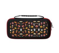UVBDF Chicken Leg Burger Drink Carrying Storage Case for Switch,Large Switch Cases,with 20 Game Cards for Switch Controller