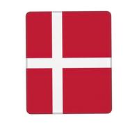 UVBDF Danish Flag Anti-Fray Stitched Edges, Premium-Textured Surface, Non-Slip Rubber Base, Gaming Mouse Mat