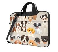 UVBDF Dog Breed Print Minimalist Laptop Bag Simple Lightweight Portable Shoulder Bag For Men Birthday Gift