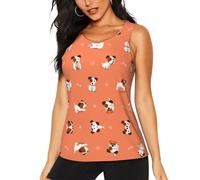 UVBDF Dog with Big Bones Printing Racerback Workout Tank Tops for Women Sleeveless Camisole Gym Athletic Yoga Shirts Black