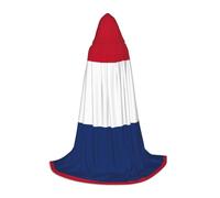 UVBDF Dutch Flag Renaissance Fair Outfit Hooded Cape For Teens Gothic Medieval Cosplay Costume Stage Theater