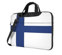UVBDF Finnish Flag Print Minimalist Laptop Bag Simple Lightweight Portable Shoulder Bag For Men Birthday Gift