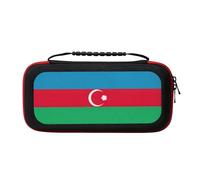 UVBDF Flag of Azerbaijan Carrying Storage Case for Switch,Large Switch Cases,with 20 Game Cards for Switch Controller